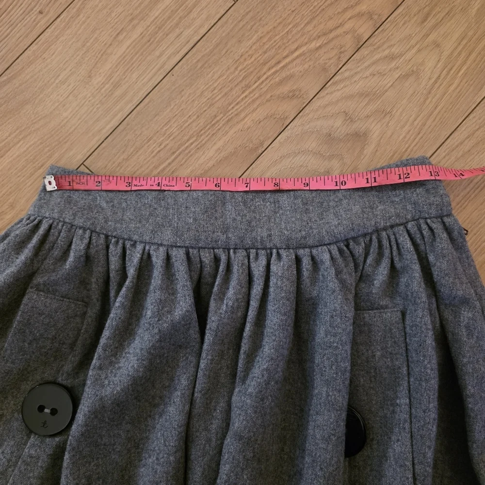 Taikonhu Wool/Cashmere A-Line Skirt- 4